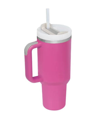 40oz Insulated Stainless Steel Tumbler with Lid & Straw