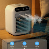 Portable Air Cooler Fan with Water & Ice – USB Mini AC Unit