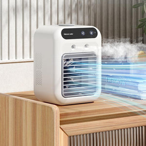Portable Air Cooler Fan with Water & Ice – USB Mini AC Unit